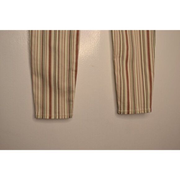 American Eagle Women's 10 Stretch High Waisted Striped Skinny Ankle Jeans - Picture 5 of 12